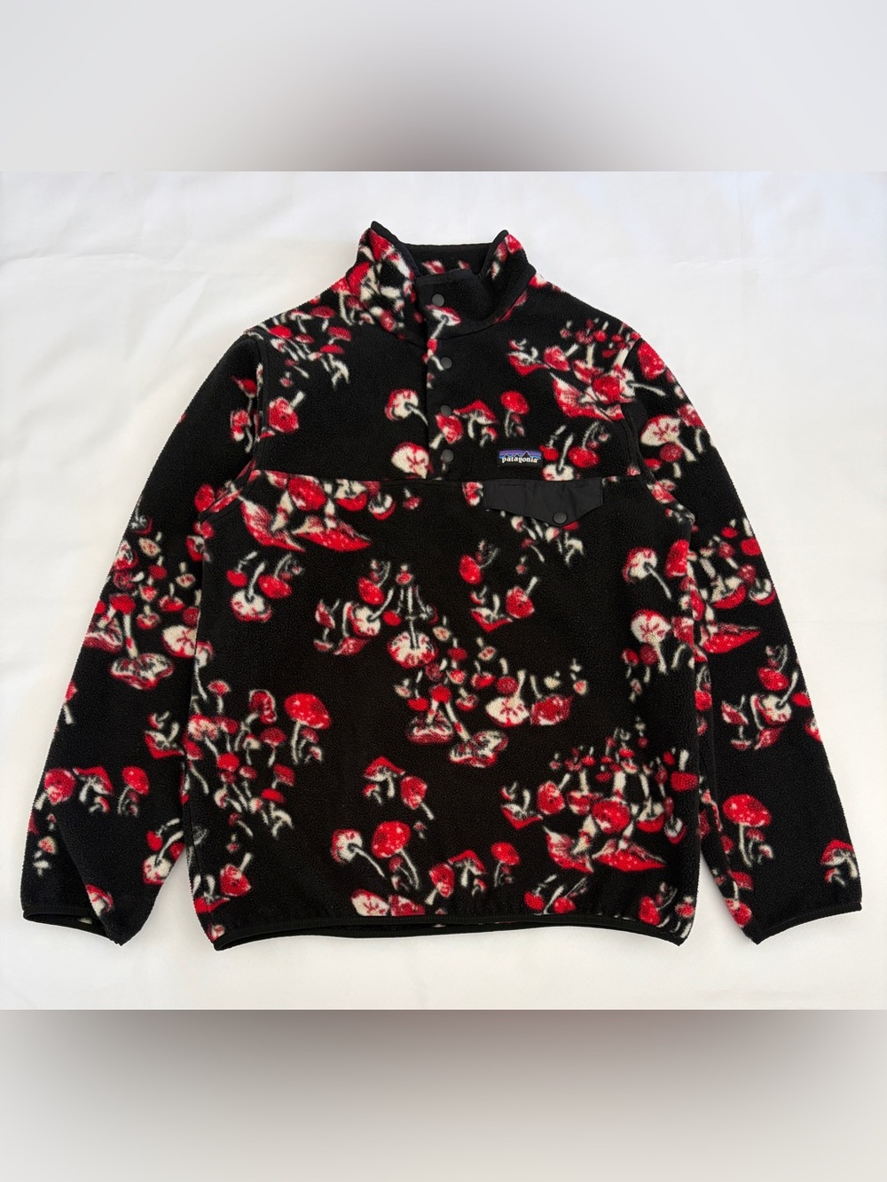 Patagonia Synchilla Snap-T Pullover Women's Size M Mushroom Forest Black